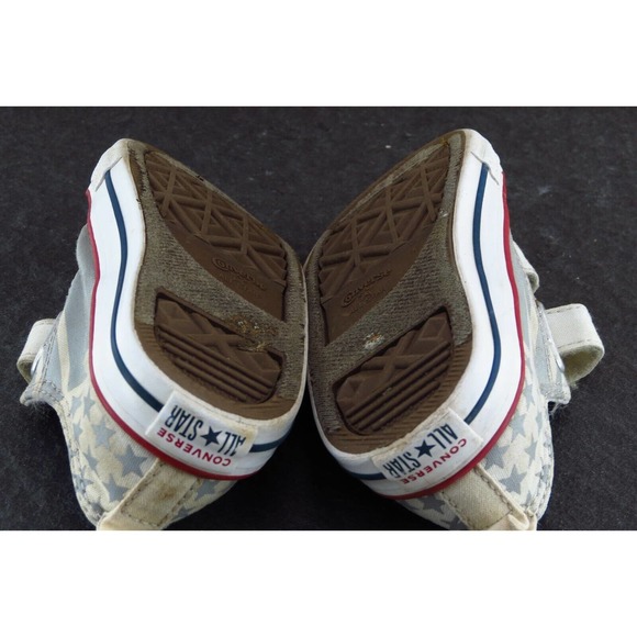 Converse All Star Toddler Boys 7 Medium Beige Low Top Fabric 767796F - Picture 6 of 6